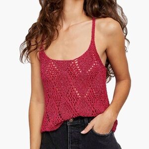 Free People Crochet Tank Top
